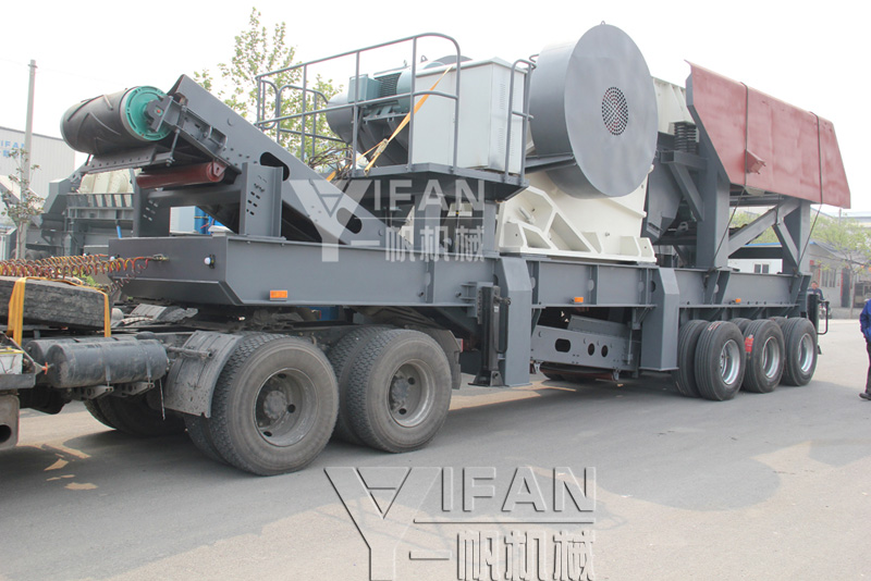 tires mobile jaw crusher station shipments