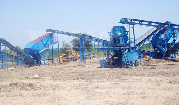 Mechanism of sand production line process