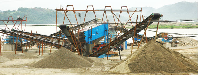 Pebble crusher production line