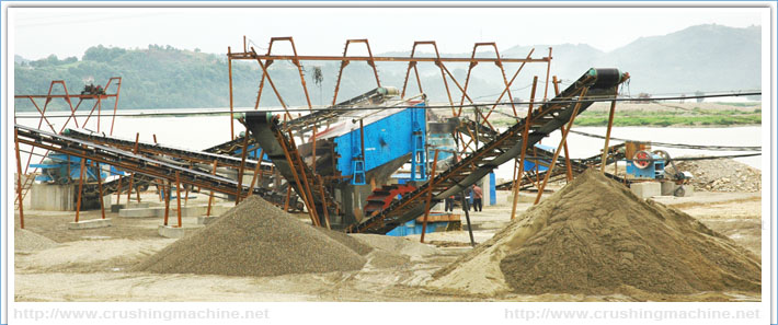 Pebbles sand production line