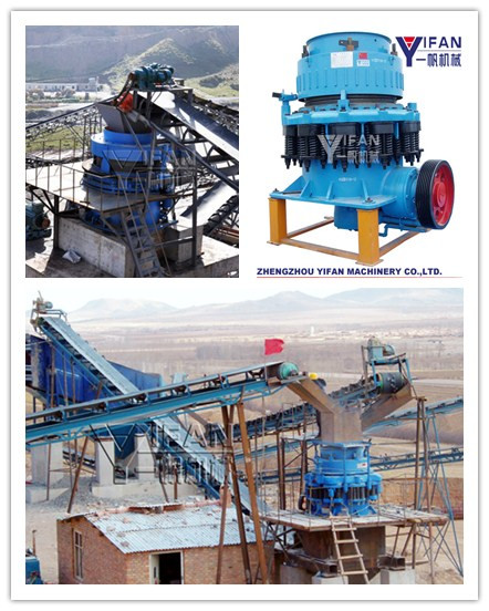 SDY Series Symons cone crusher used in gravel crushing plant