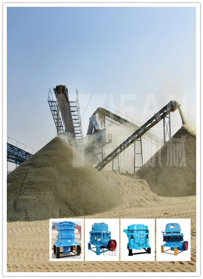 Gravel aggregate production line generally used cone crusher