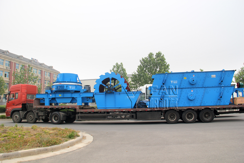 Yifan crushing machines exported to Middle East region shipments on-site